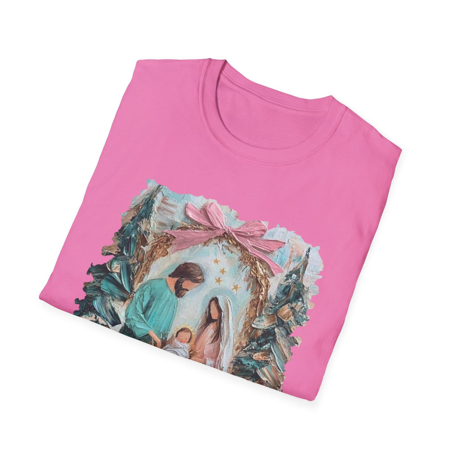 Nativity Scene T-Shirt — Mary, Joseph & Baby Jesus Christmas Tee