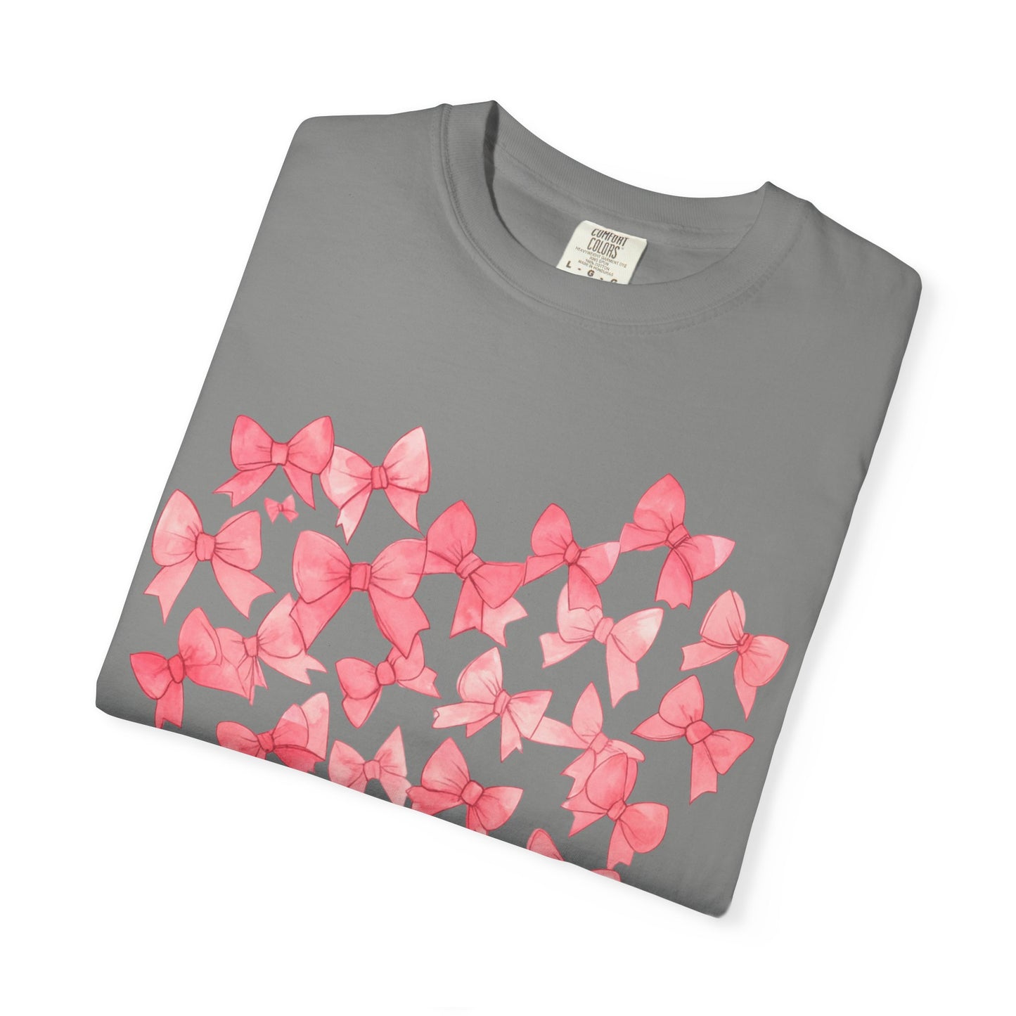 Butterfly Heart T-Shirt — Pink Watercolor Bow Heart Tee