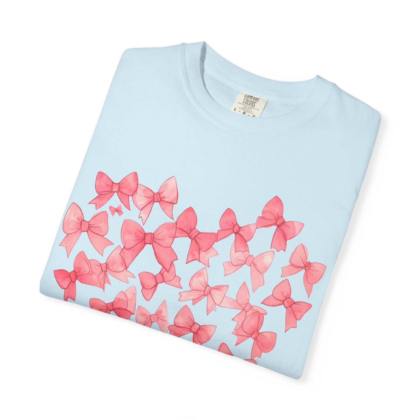 Butterfly Heart T-Shirt — Pink Watercolor Bow Heart Tee