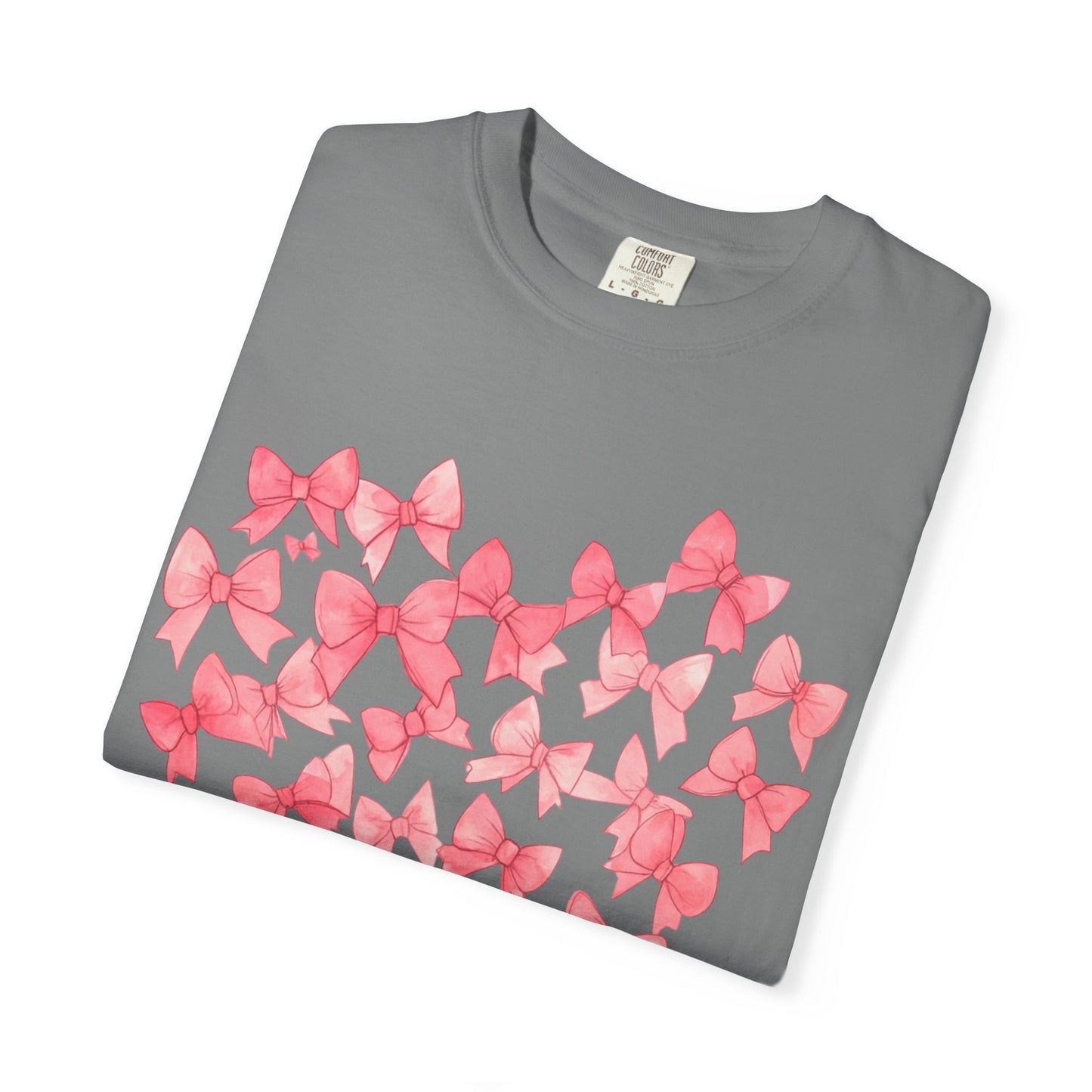 Butterfly Heart T-Shirt — Pink Watercolor Bow Heart Tee