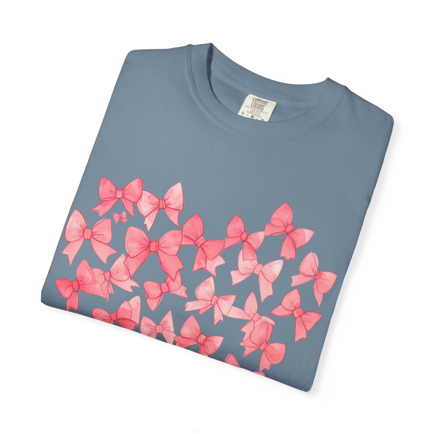 Butterfly Heart T-Shirt — Pink Watercolor Bow Heart Tee