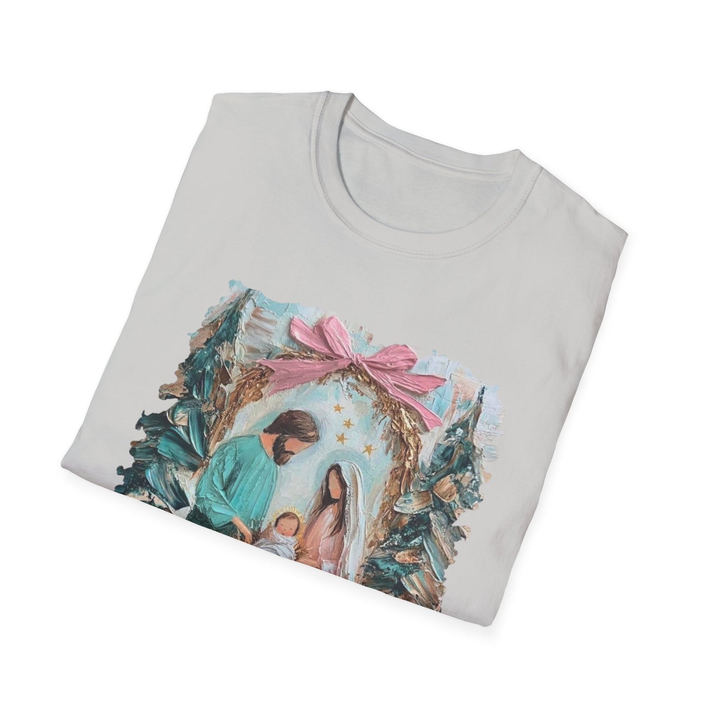 Nativity Scene T-Shirt — Mary, Joseph & Baby Jesus Christmas Tee