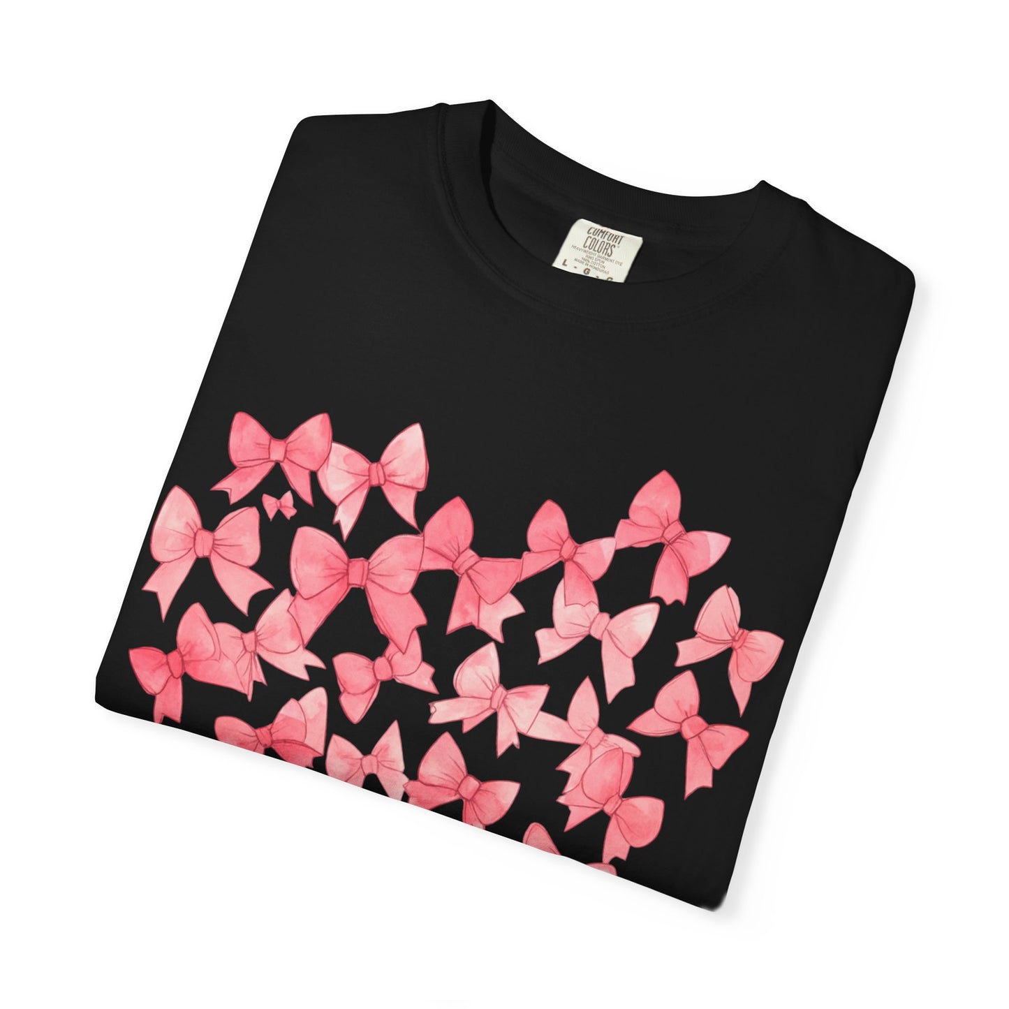 Butterfly Heart T-Shirt — Pink Watercolor Bow Heart Tee