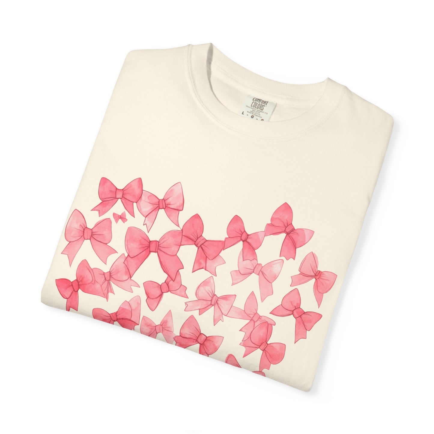Butterfly Heart T-Shirt — Pink Watercolor Bow Heart Tee