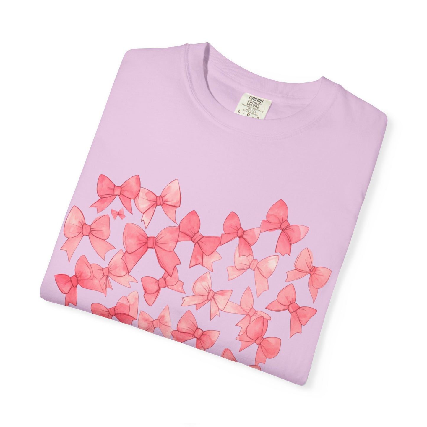 Butterfly Heart T-Shirt — Pink Watercolor Bow Heart Tee