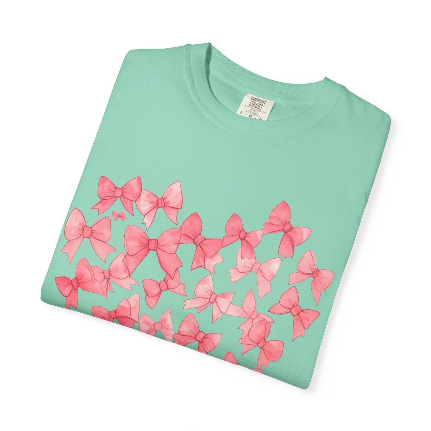 Butterfly Heart T-Shirt — Pink Watercolor Bow Heart Tee