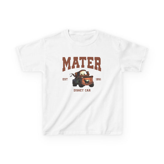 Kids Tee — "Mater" Disney Cars Graphic T-Shirt