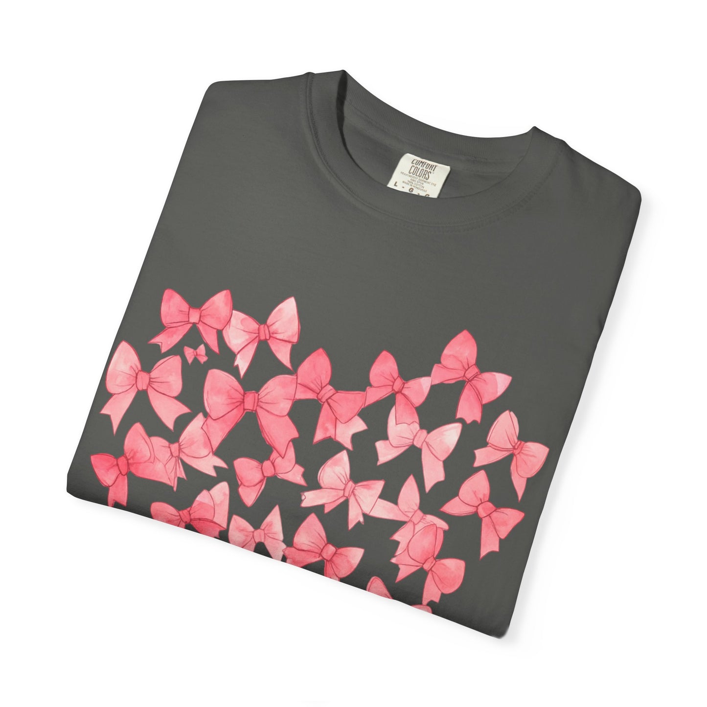 Butterfly Heart T-Shirt — Pink Watercolor Bow Heart Tee