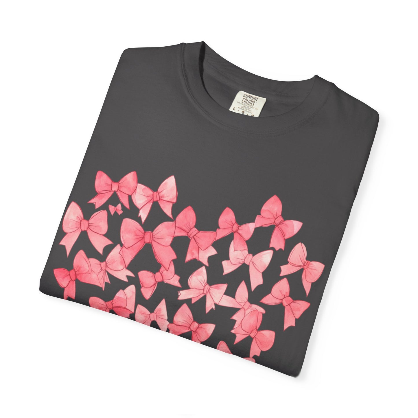 Butterfly Heart T-Shirt — Pink Watercolor Bow Heart Tee
