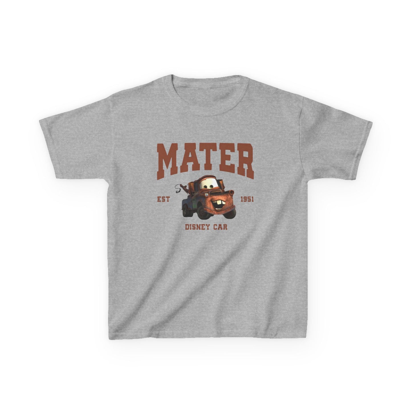 Kids Tee — "Mater" Disney Cars Graphic T-Shirt