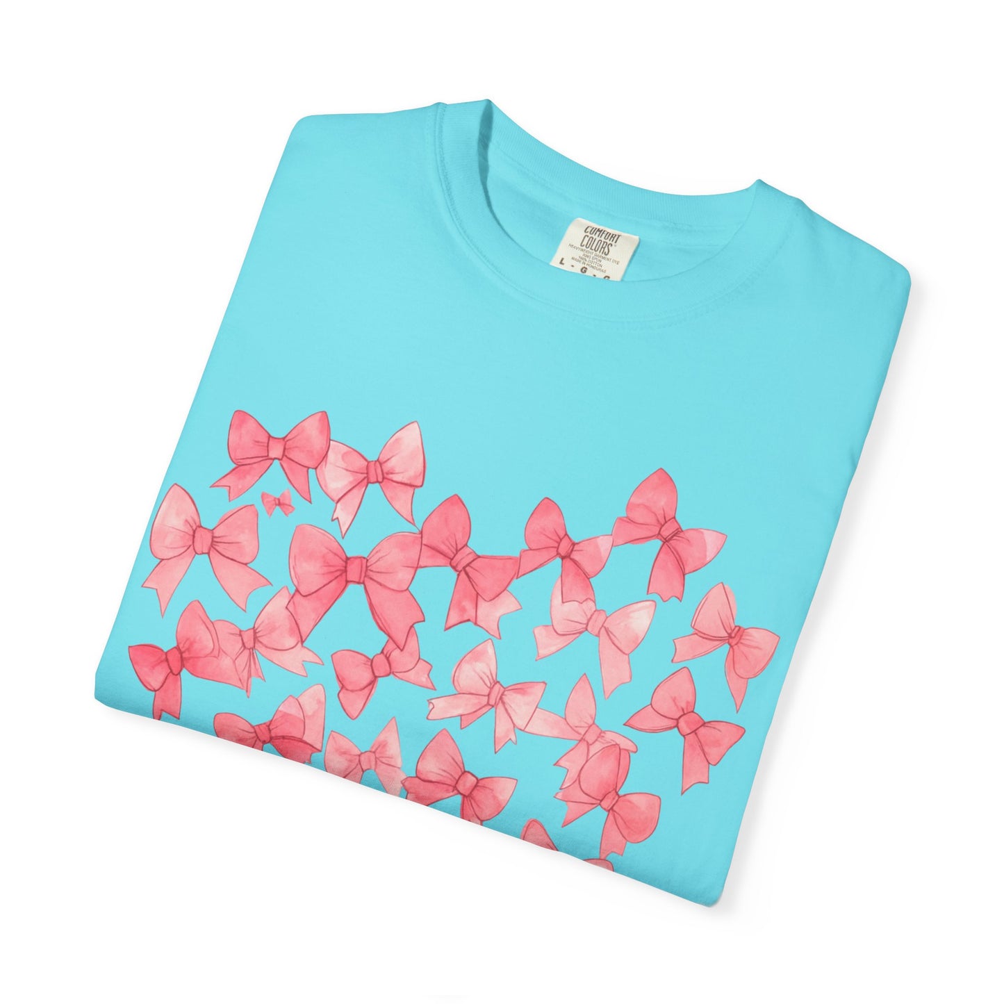 Butterfly Heart T-Shirt — Pink Watercolor Bow Heart Tee