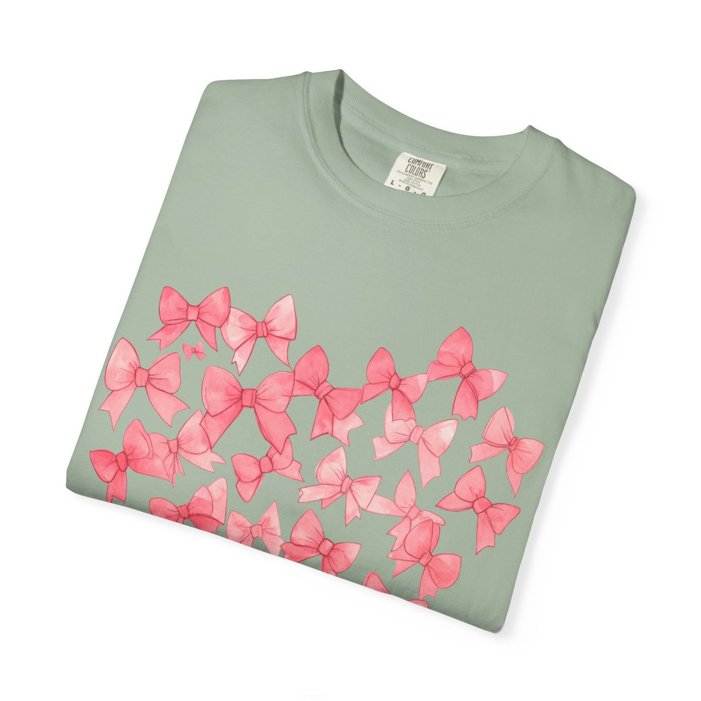 Butterfly Heart T-Shirt — Pink Watercolor Bow Heart Tee
