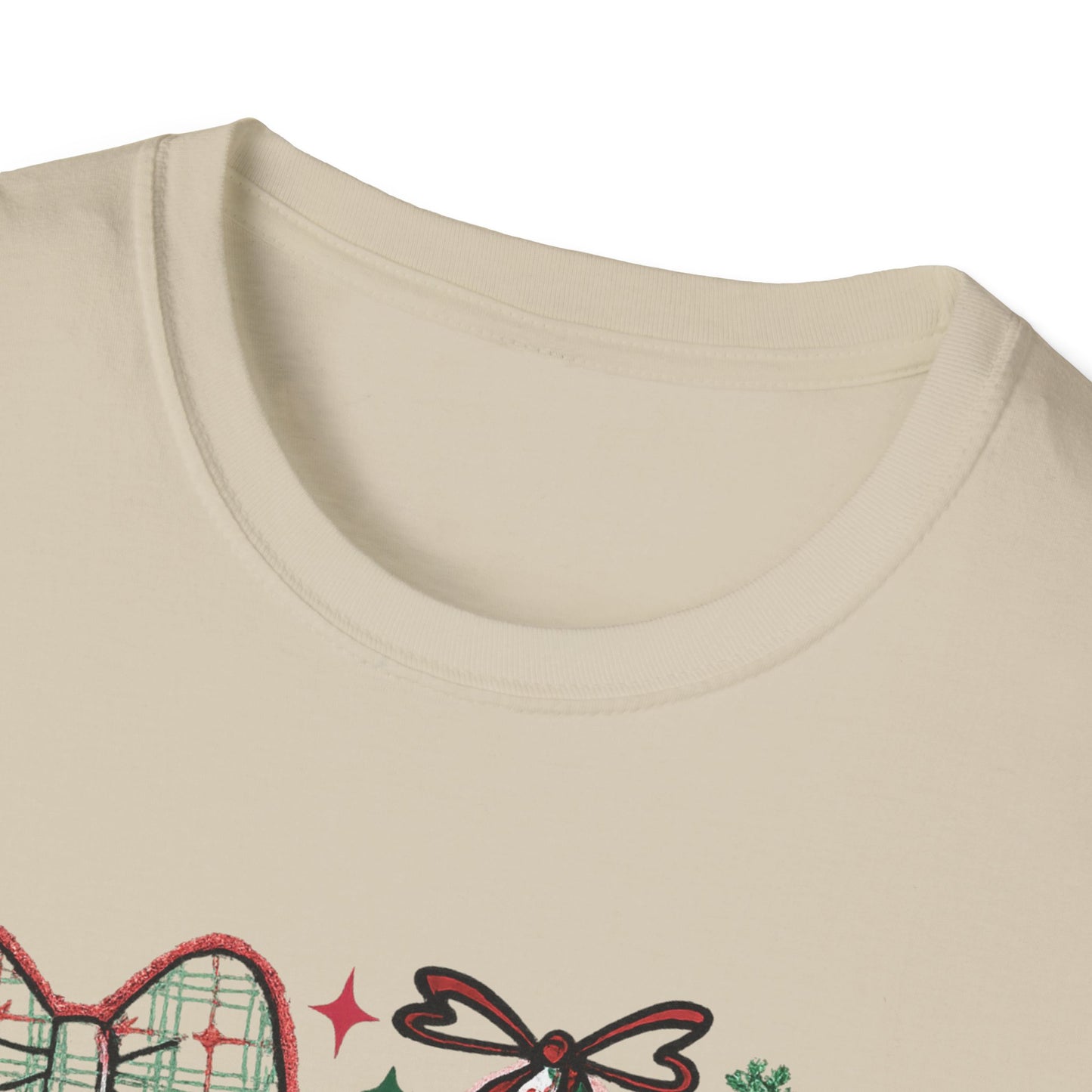 Christmas Tree Trio T-Shirt — Pink & Green Holiday Gift Tee